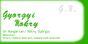 gyorgyi mokry business card